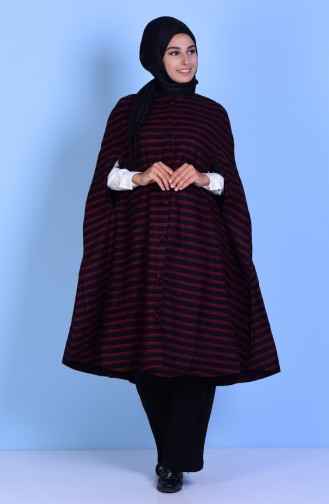 Claret red Poncho 17571-11