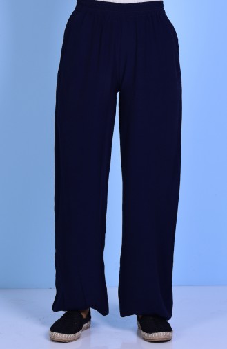 Elastic Cuff Trousers 24510-03 Navy Blue 24510-03