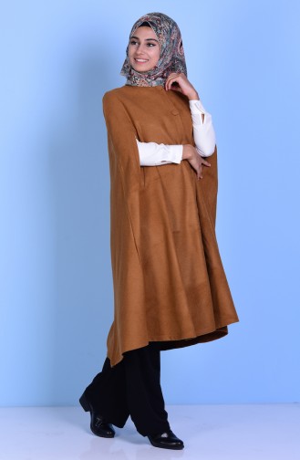 Poncho with Buttons 17571-05 Tobacco 17571-05