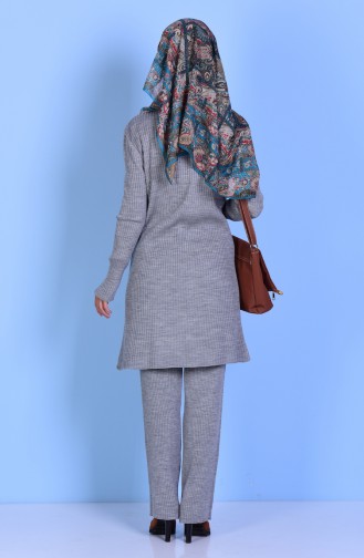 Triko İkili Takım 3132-07 Gri