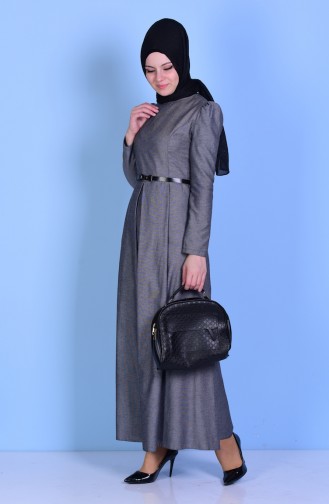 Light Black İslamitische Jurk 2781-21