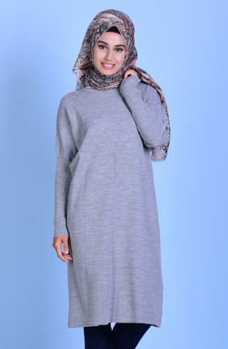 Tunique Tricot Manches Chauve-Souris 3924-04 Gris 3924-04