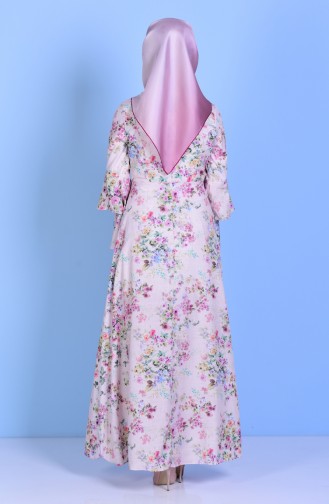 Khaki Hijab Dress 4045A-13