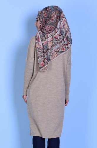 Yarasa Kol Triko Tunik 3924-01 Krem