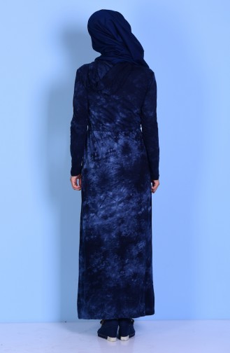 Robe Hijab Bleu Marine 17246-01