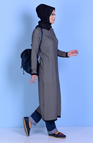 Uzun Triko Kazak 0108-04 Lacivert