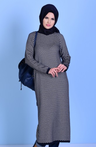 Uzun Triko Kazak 0108-04 Lacivert