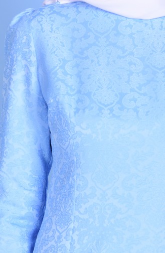 TUBANUR Jaquard Dress 2772-13 Baby Blue 2772-13