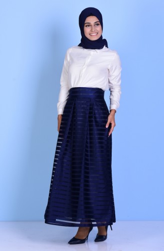Navy Blue Skirt 1013-03
