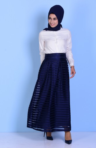Navy Blue Skirt 1013-03