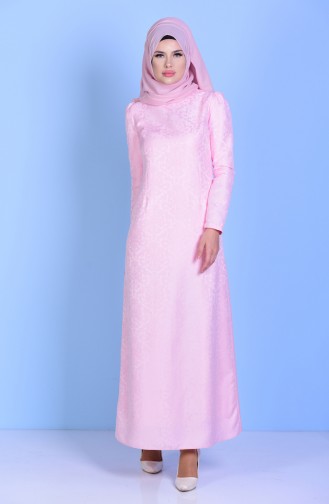 Rosa Hijab Kleider 2772-18