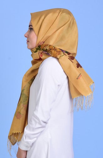 Dijital Crony Şal 50332-11 Hardal