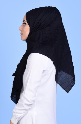 Pliseli Şal 81000-01 Siyah