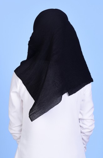 Pliseli Şal 81000-01 Siyah