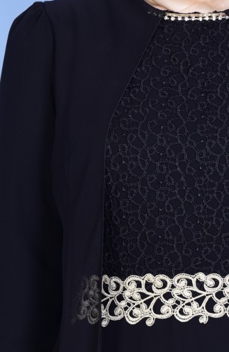 Robe De Soirée Guipure 52622-02 Noir 52622-02