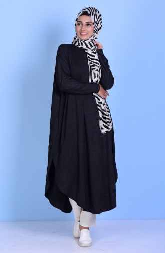 Uzun Salaş Tunik 17511-01 Siyah
