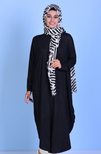 Uzun Salaş Tunik 17511-01 Siyah