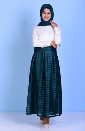 Emerald Green Skirt 1013-01