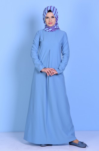 فستان أزرق ثلجي 2821-14