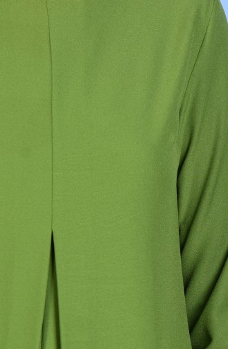 Green Hijab Dress 2821-15
