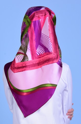 Sarar Sura Kopftuch aus Seiden 1037-09 Lila Pink 09