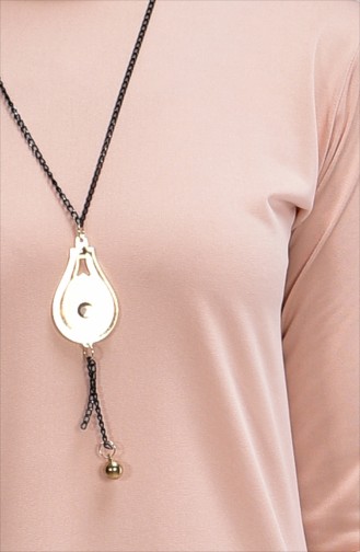 Laser Cut Tunic with Necklace 0613A-22 Salmon 0613A-22