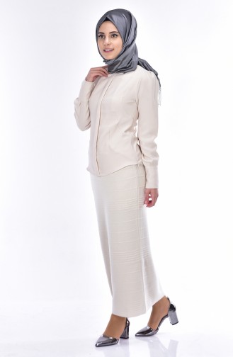 Triko Etek 2020-07 Krem