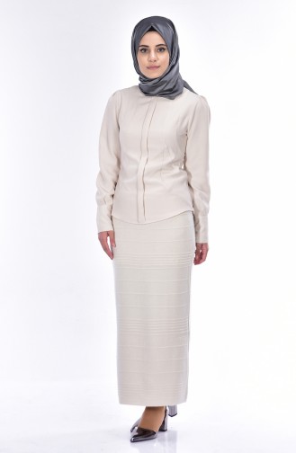 Triko Etek 2020-07 Krem