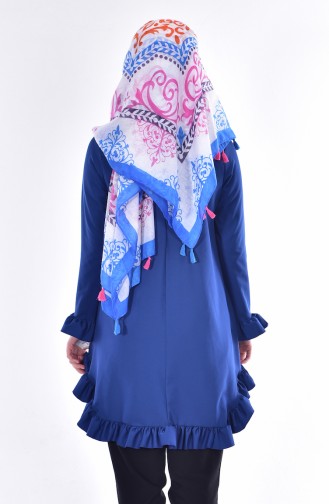 Ruffle Skirt Tunic 1013-10 Indigo 1013-10