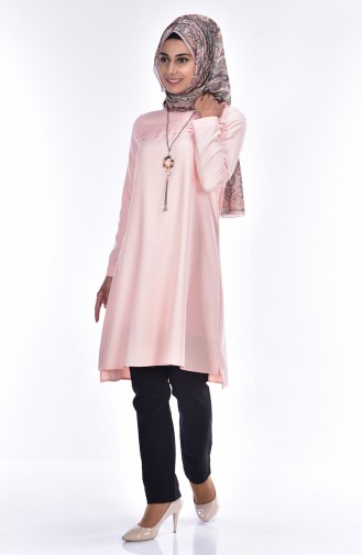 Tunic with Necklace 7778-15 Powder 7778-15