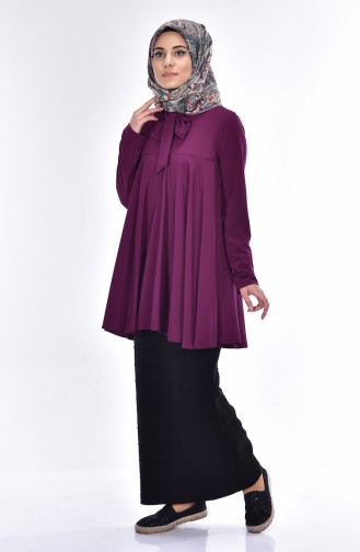Long Bulge Blouse 4066-10 Purple 4066-10