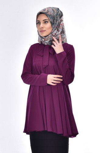 Long Bulge Blouse 4066-10 Purple 4066-10