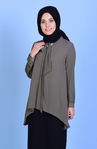 Khaki Bluse 1022-09