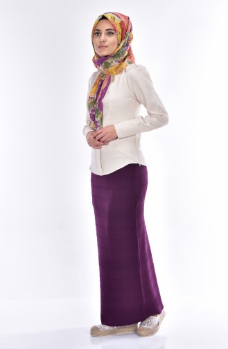 Knitwear Skirt 3144-03 Purple 3144-03