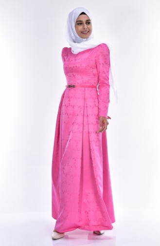 Pink Hijab Dress 2829A-01