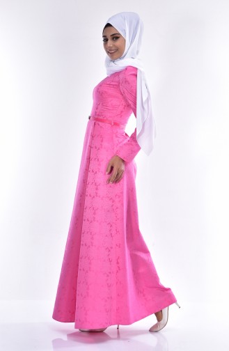 Pink Hijab Dress 2829A-01