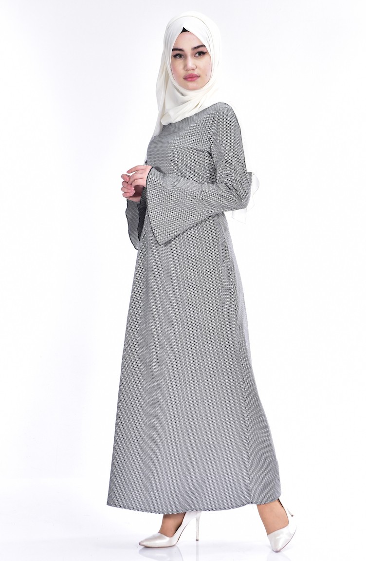 Çan Elbise 1451A-02 Siyah