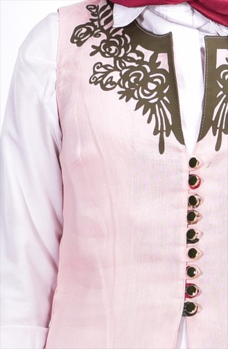 Vest with Buttons 5078-01 Pink 5078-01