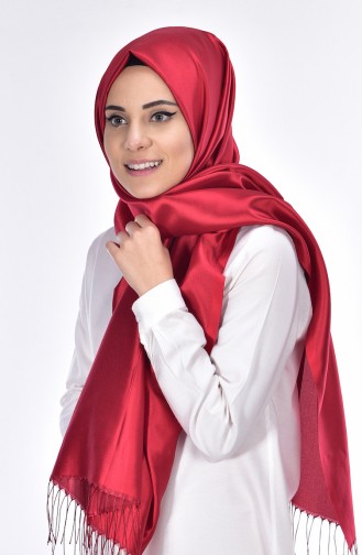 Karaca Silk Looking Shawl 90361-19 Red 19