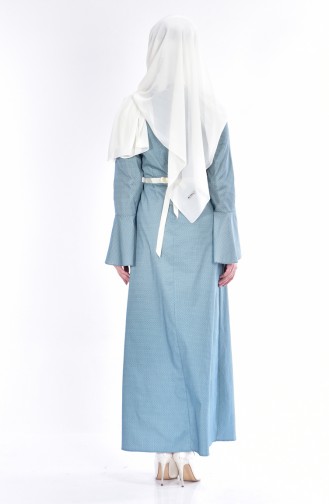 Grün Hijab Kleider 1451-05