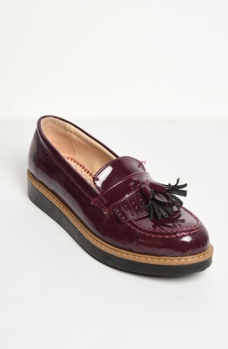 Tasseled Babette 50084-08 Patent Leather Claret Red 50084-08