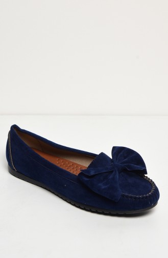 Navy Blue Women`s Flats 50068-03