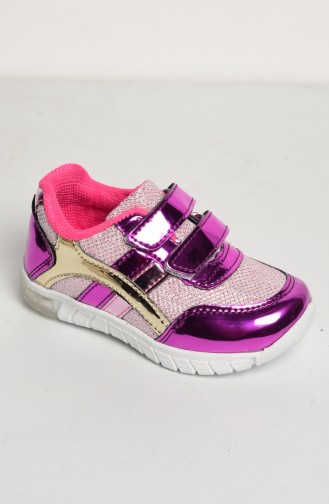 Baby Sports Shoes 50070-02 Patent Leather Fuchsia 50070-02
