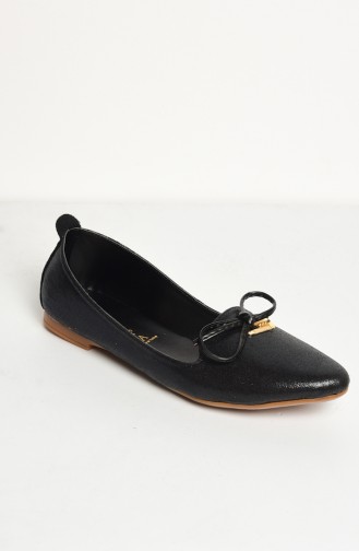 حذاء مسطح أسود 50073-01