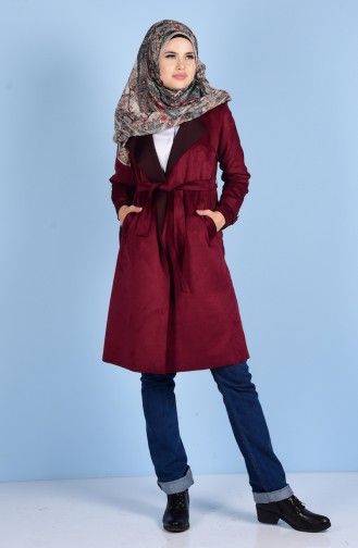 Süet Kap 4526-05 Bordo