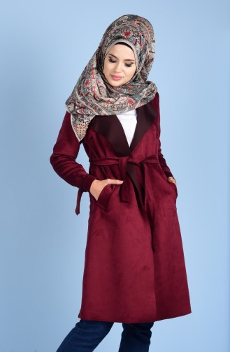 Süet Kap 4526-05 Bordo