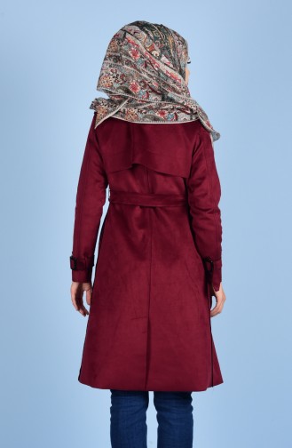 Süet Kap 4526-05 Bordo
