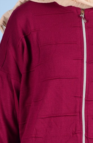 Sweater with Zipper 1501-04 Fuchsia 1501-04