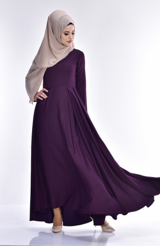 Lila Hijab Kleider 2224-06