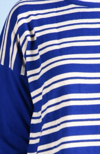 Striped Knitwear Tunic 1510-05 Saxon Blue 1510-05